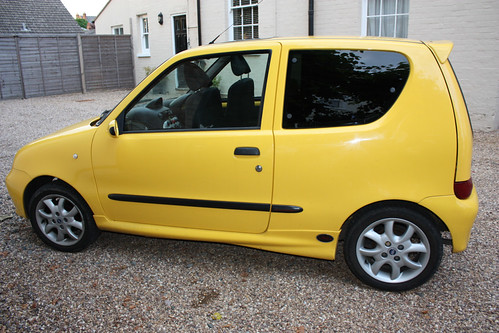A Fiat Seicento Schumacher Sporting in Broom Yellow