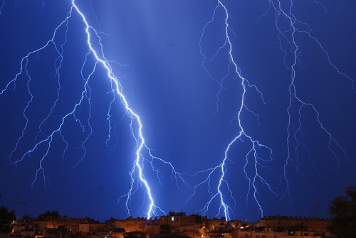 Thessaloniki lightning storm - Taken now