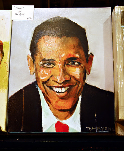 Obama by Tom Byrne - available in the Apollo Gallery, Dawson Street.