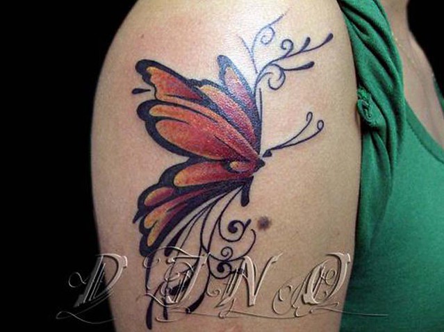 Tattoo Butterfly,Tatuaje Mariposa,Tatuagem Borboleta