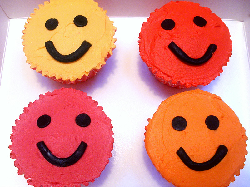 Smiley cupcakes