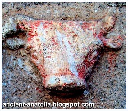 Figure of Celtic Bull Head, Tavium, Yozgat, Turkey