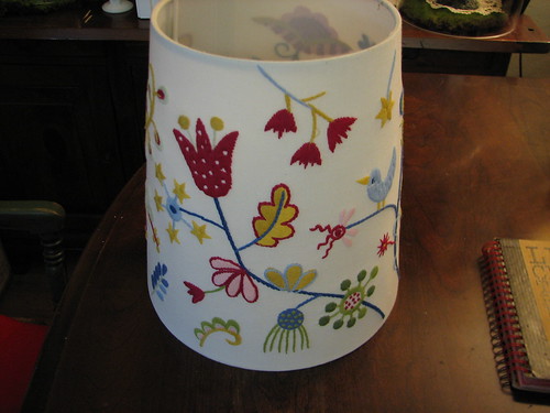 the beautiful embroidered lampshade