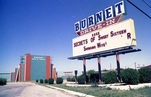 Marquee of the Burnet Drive-In, by paramountbooth on Flickr