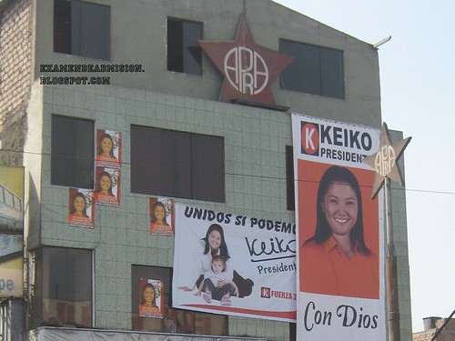 APRA hace campaña por Keiko Fujimori