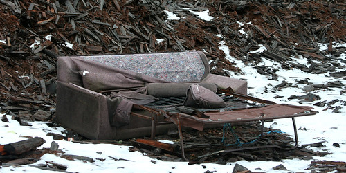 Hide-A-Bed Couch in Dump