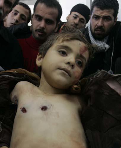 shot Gazan child by illuminating9_11.