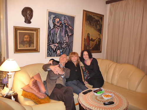 Left: Dad, wife Jarmila, sister Martina