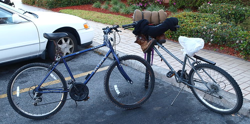 Worldly goods on two wheels