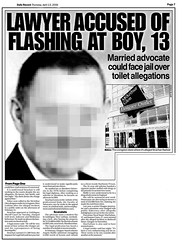 Lawyer accused of flashing at boy, 13 -  Daily Record April 13 2006
