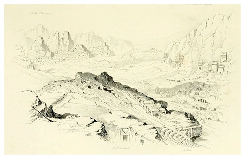 016-Vista general de Petra-Bartlett, W. H. 1856