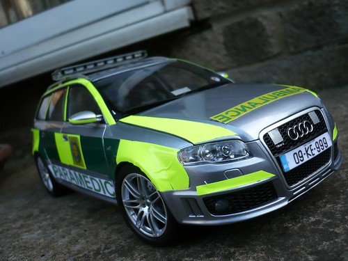 Here we have a model of an Audi RS4 estate ambulance rapid response vehicle