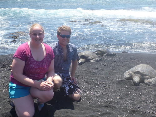 Stacia and Me With Sea Turtles