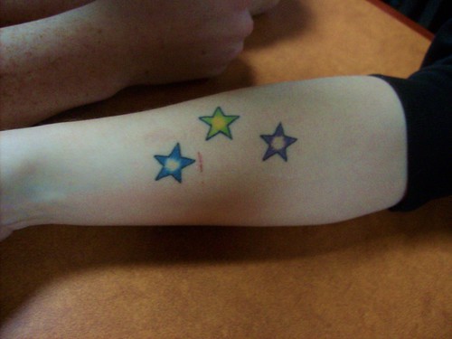 green star tattoo