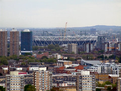 Olympic Stadium from Canary Wharf