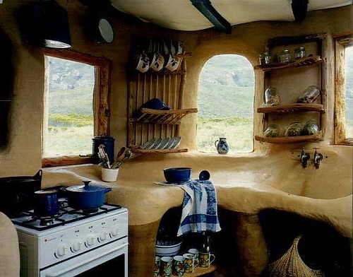 South African Cob Kitchen