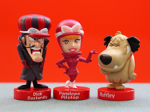  character trading collection dick dastardly penelope pitstop muttley