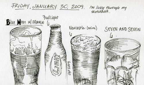 1-30-09 sketchbook, drinks