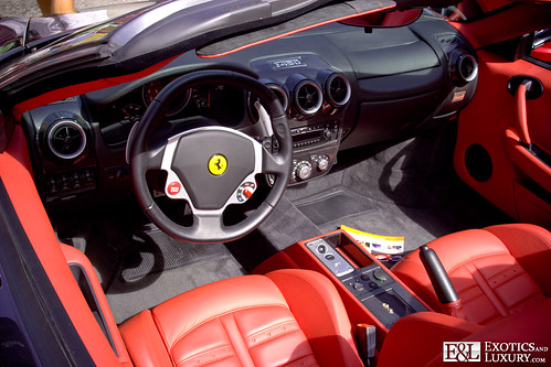 Ferrari F430 Interior Picture Red Leather ExoticsAndLuxury Tags auto 