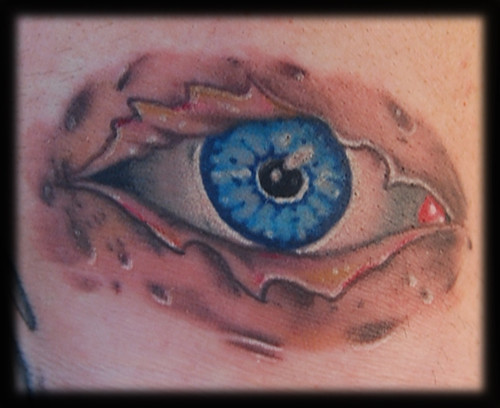 eye tattoo. Eye tattoo done by Jason