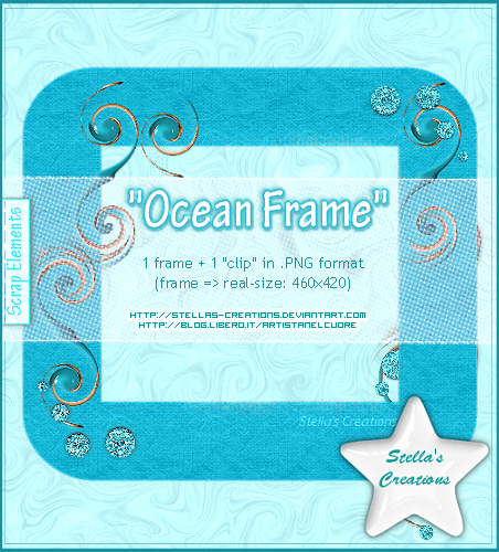 Ocean Frame - © Blog Stella's Creations: http://sc-artistanelcuore.blogspot.com