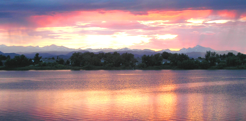 Sunset at Waneka Lake