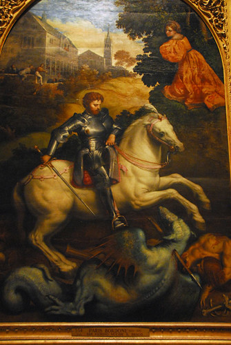 Killing the Dragon, Paris Bordone, 1550s