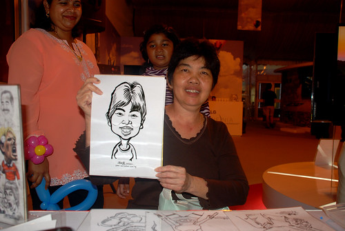 caricature live sketching for LG Infinia Roadshow - day 2 -9