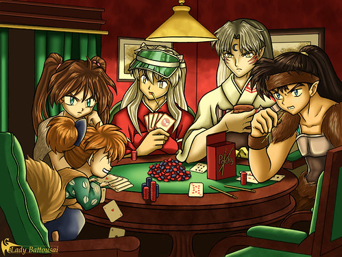 dogs playing poker. five dogs playing poker