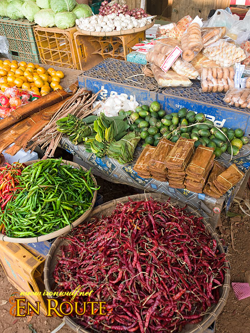 Laos Pakse MArket Goods