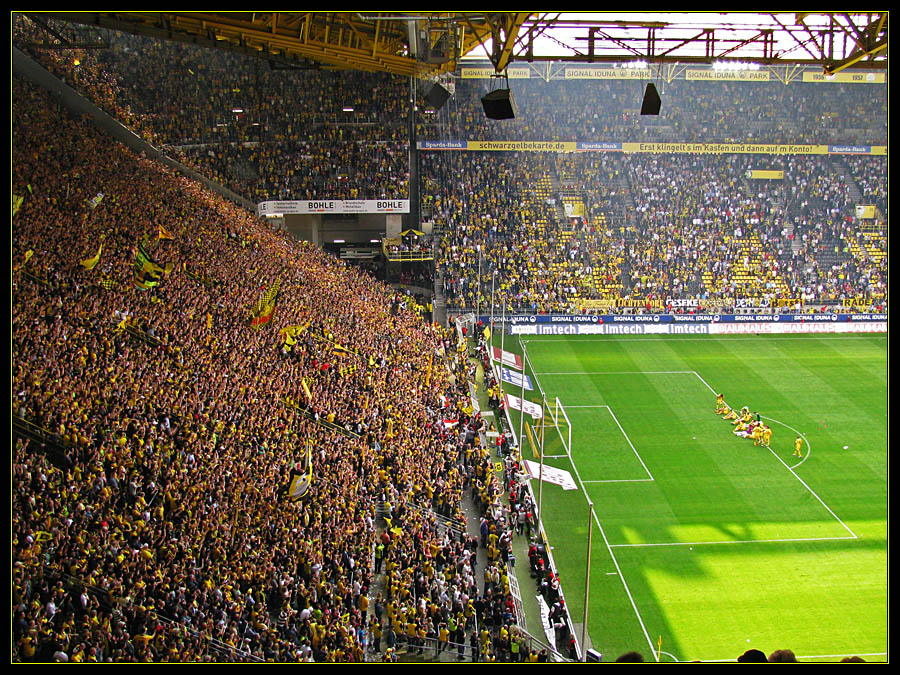 Dortmund South Stand. Dortmund#39;s South Stand