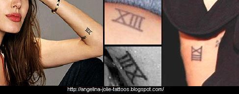 Angelina Jolie tattoo  XIII