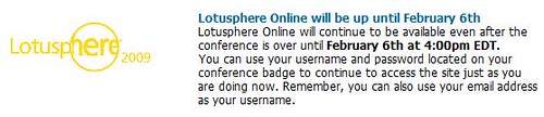 Lotusphere 2009 Online