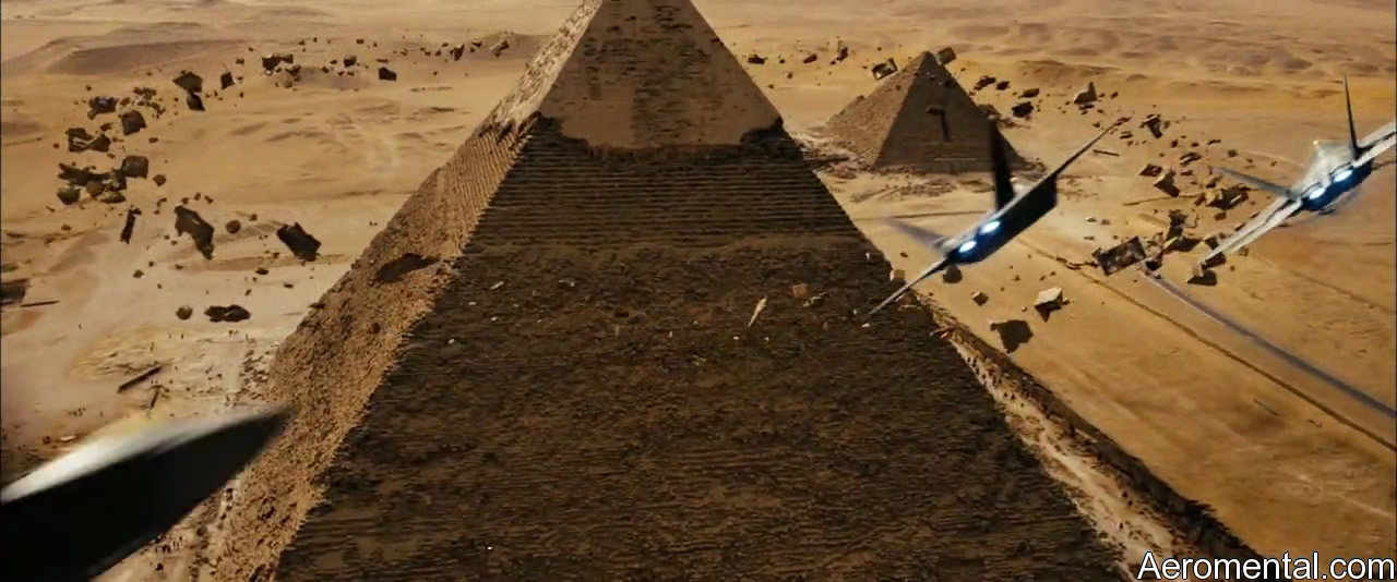 Transformers 2 pirámide piedras flotan