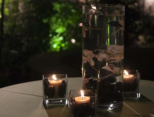It made for a beautiful effect in the candlelight centerpiece fish