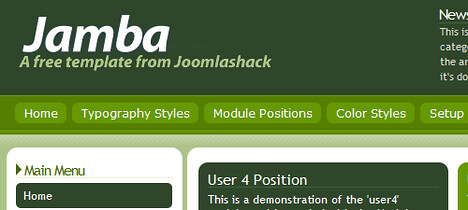 Jamba Free Joomla Template: 