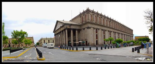 Panoramica Teatro Degollado Centro Guadalajara Jalisco Mexico