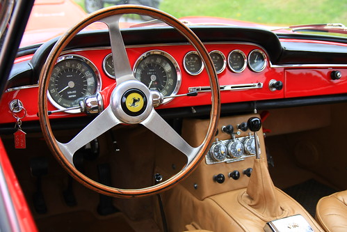 Copyright by B Egger Ferrari 250 GTE cockpit eumoto classic sports 