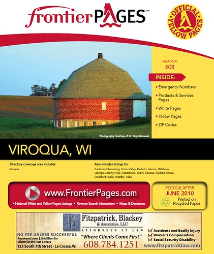 2010 phone book cover. what makes Viroqua great: As a lifelong resident and passionate observer of Viroqua life, I though I would add a few other noteworthy