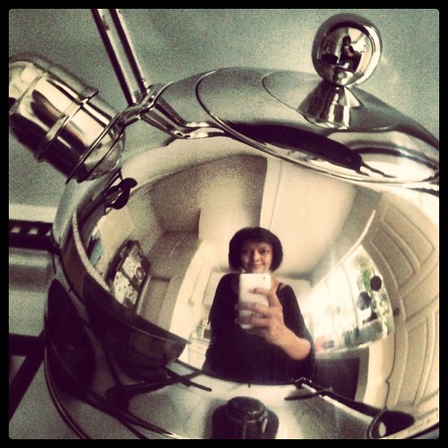 self portrait on the new kettle :)