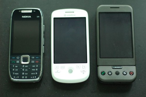 Nokia E75, HTC Magic, Goggle G1