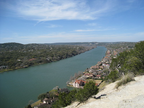 The Colorado River from Mt Bonnell