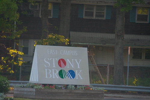 Entering Stony Brook's East Campus