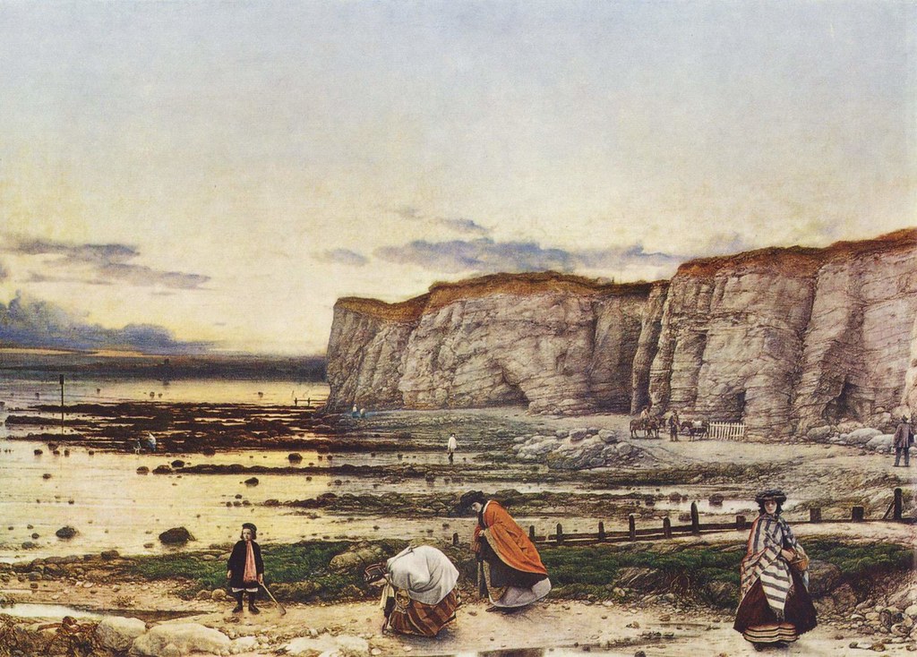 William Dyce (Scotland, 1806-1864) Pegwell Bay, Kent - a Recollection of October 5th 1858 (1859-1860) Oil on canvas 63 by 89 cm. Tate Britain, London. (Currently on loan to the Fitzwilliam Museum, Cambridge.)