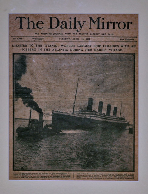 Titanic report, The Daily Mirror, 16 April 1912