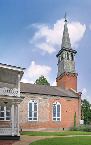 Old Saint Ferdinand Shrine, in Florissant, Missouri, USA - Exterior side