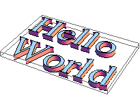 Hellow world in 3D