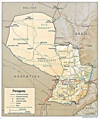 paraguay map