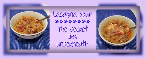 Lasagna Soup Collage
