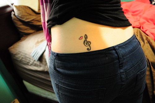 free musical note tattoo